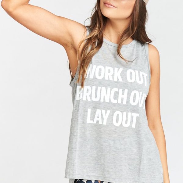 Work Out Brunch Out Lay Out Graphic