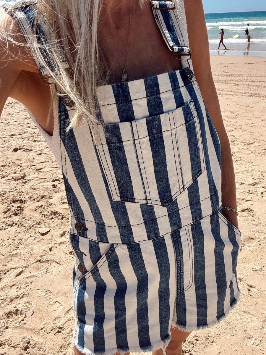 Georgia Overalls ~ Sonoma Stripe