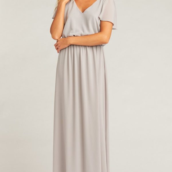 Dove Grey Chiffon