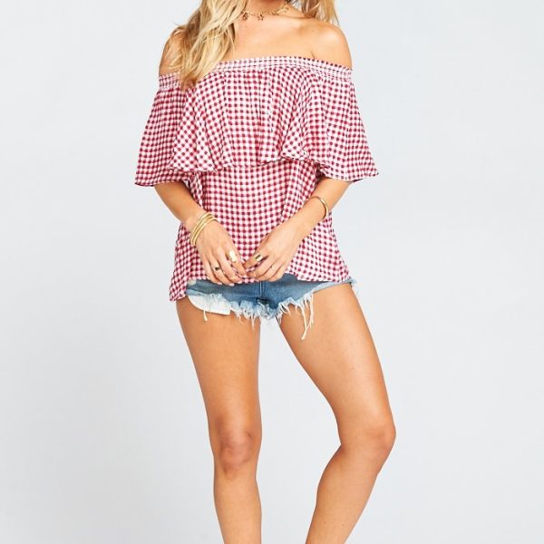 Cherry Pie Gingham Gauze