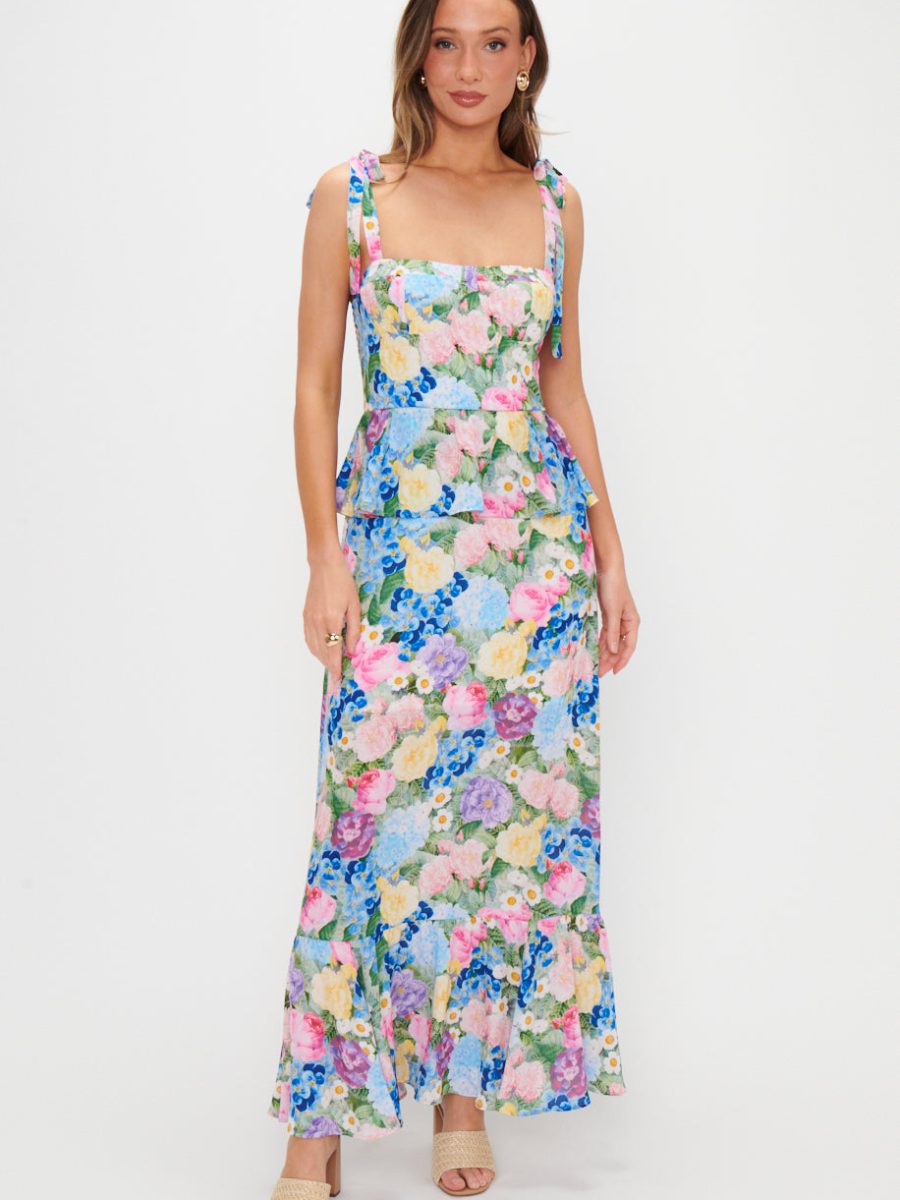 Paxton Midi Dress ~ Flower Shop