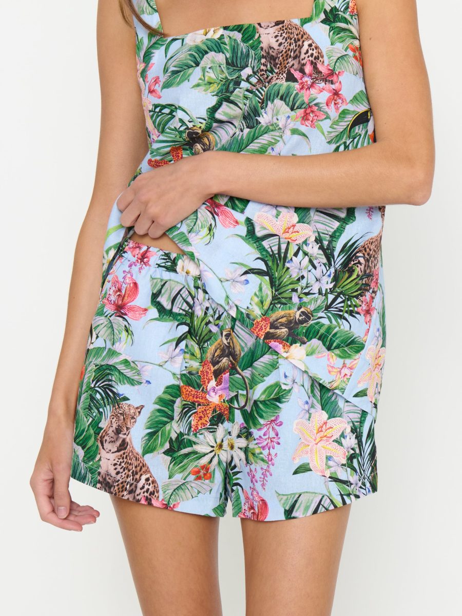 Maren Shorts ~ Blue Jungle Mirage
