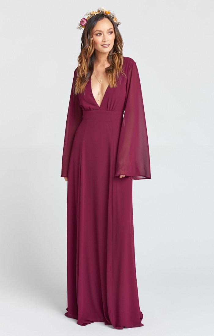 Venus Long Sleeve Flare Dress