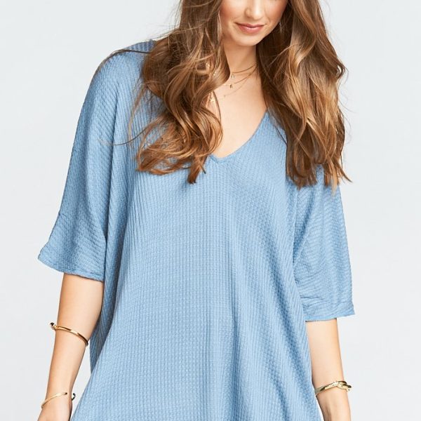 Sky Waffle Knit