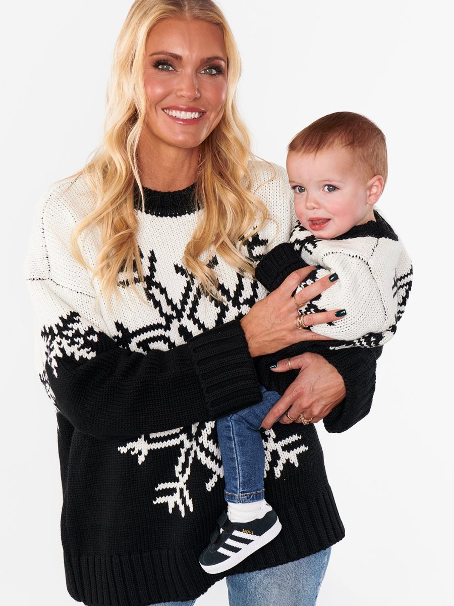 Lil Stowe Sweater ~ Snowflake Knit