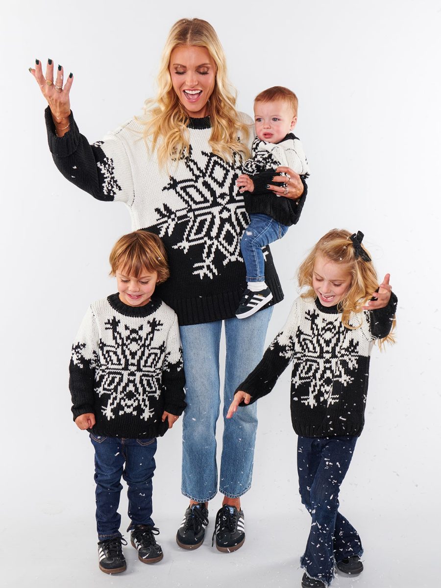 Lil Stowe Sweater ~ Snowflake Knit