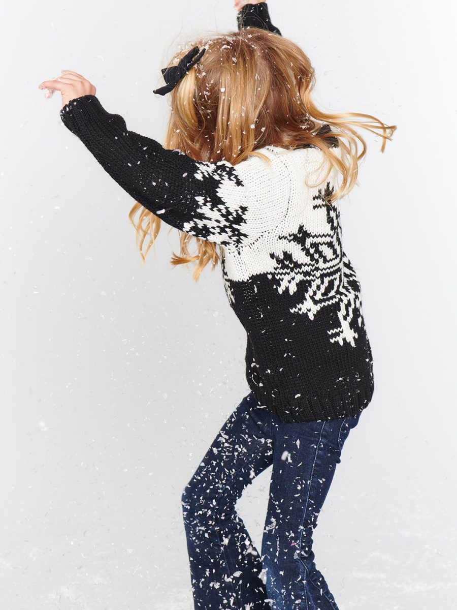 Lil Stowe Sweater ~ Snowflake Knit
