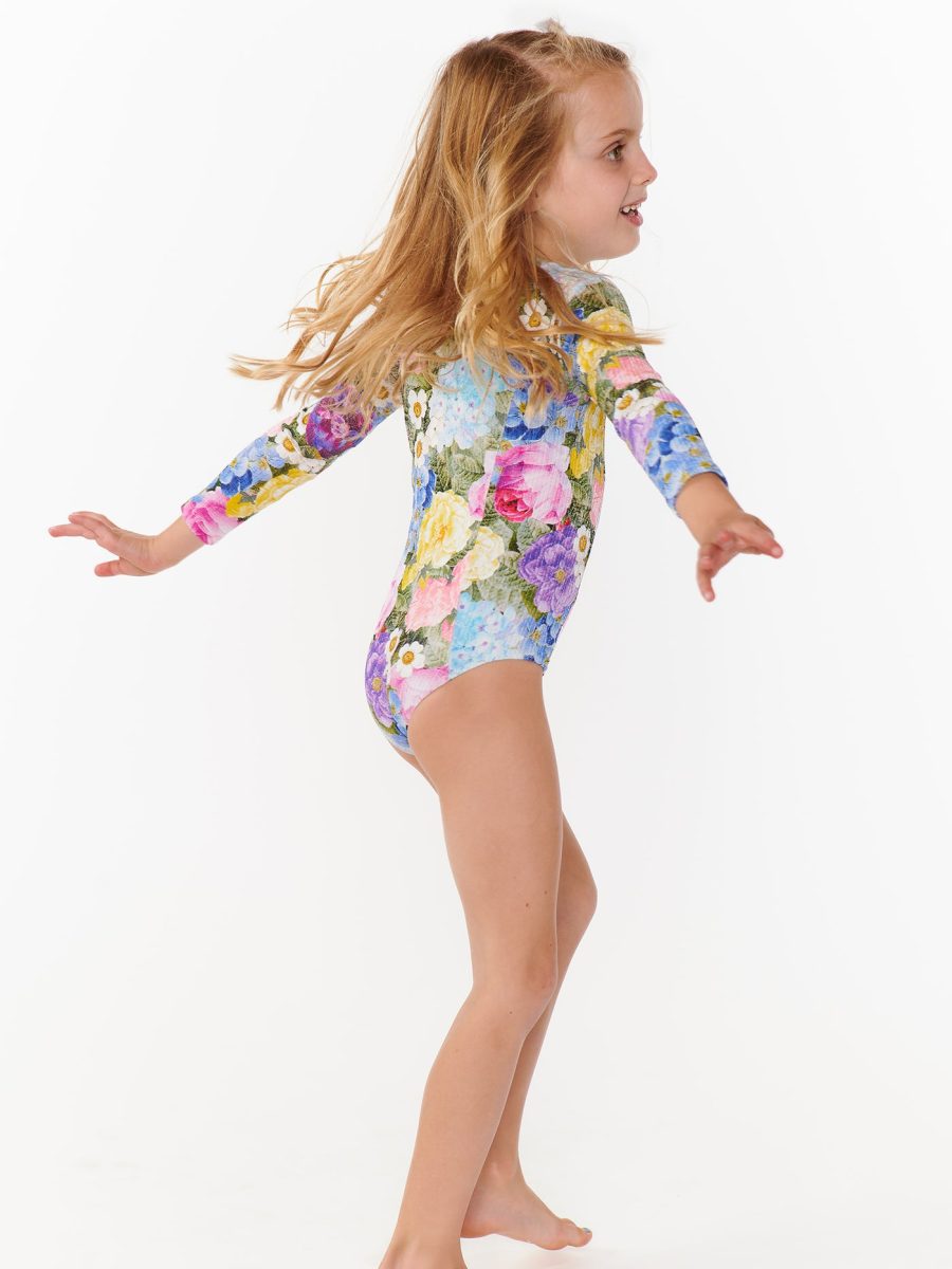 Little Surfside One Piece ~ Flower Shop Rib Scrunch