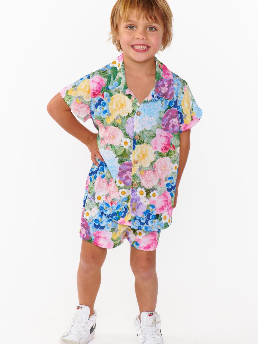Lil Button Up Shirt ~ Flower Shop
