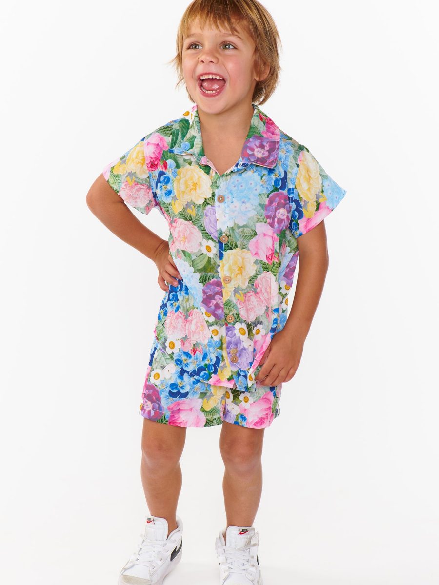 Lil Button Up Shirt ~ Flower Shop