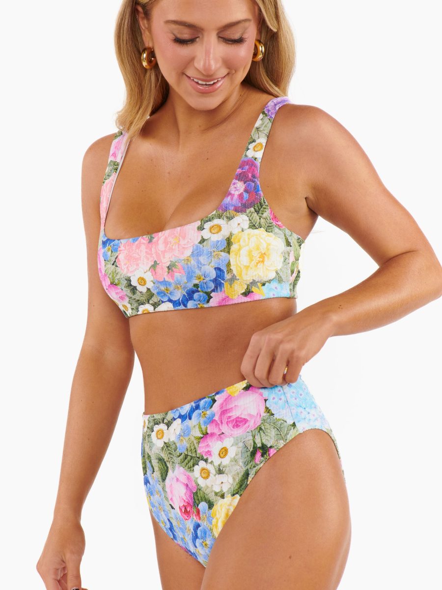 Hot Tub Top ~ Flower Shop Rib Scrunch