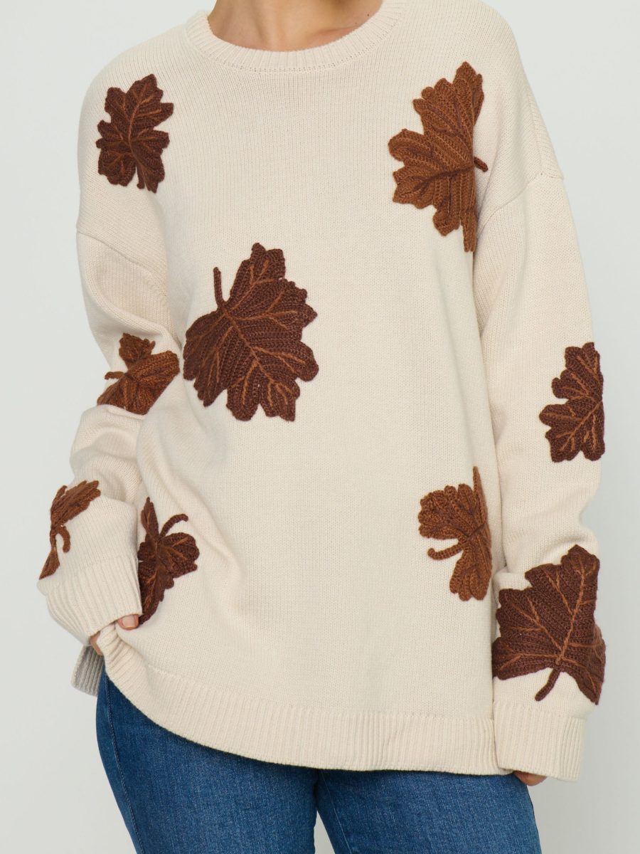 Go To Sweater ~ Fall Leaves Knit