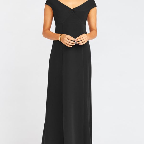 Black Stretch Crepe