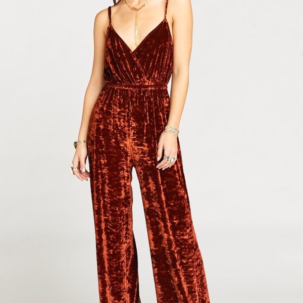Copper Crushed Velvet