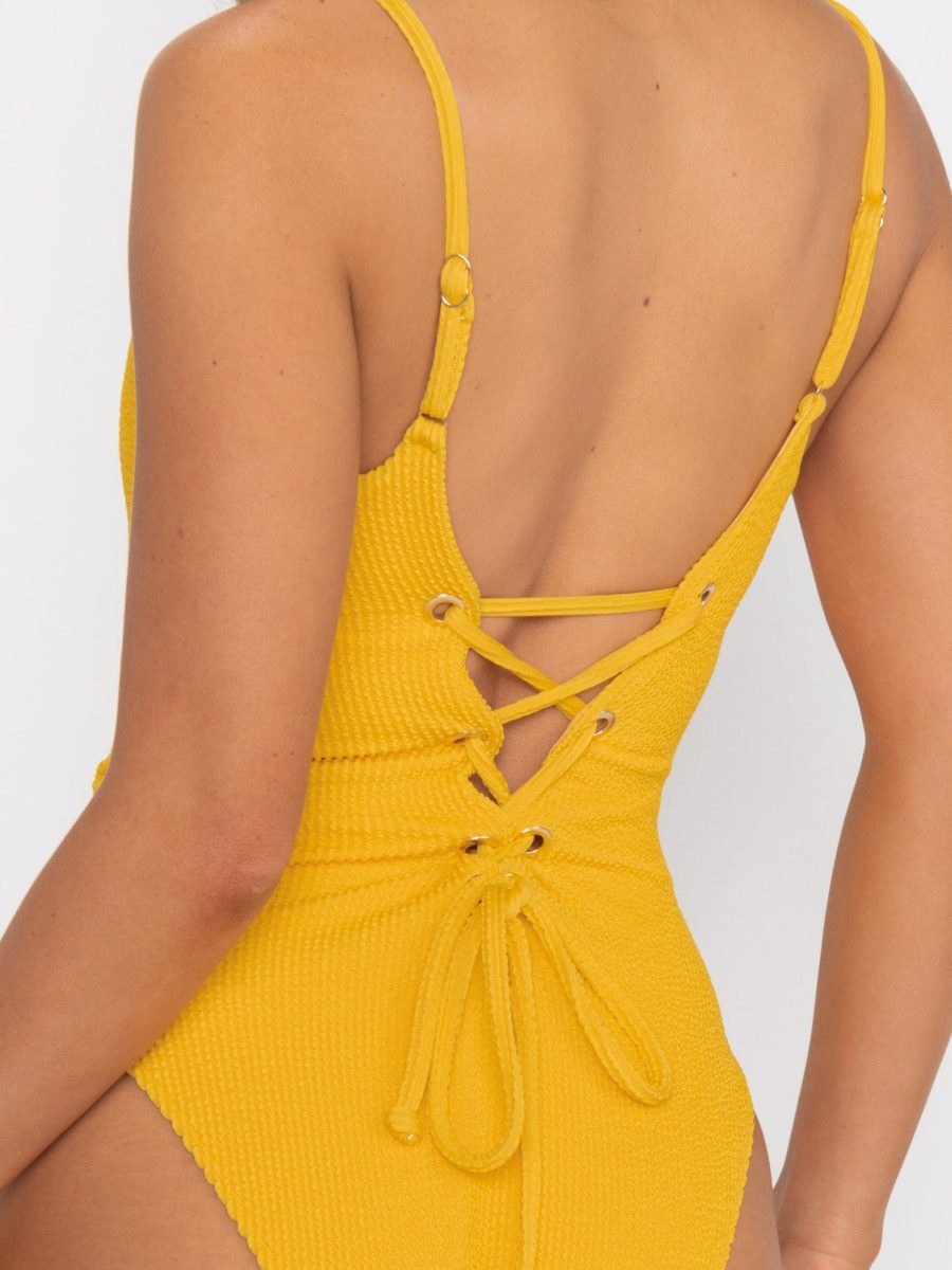 South Beach One Piece ~ Honey Scrunch