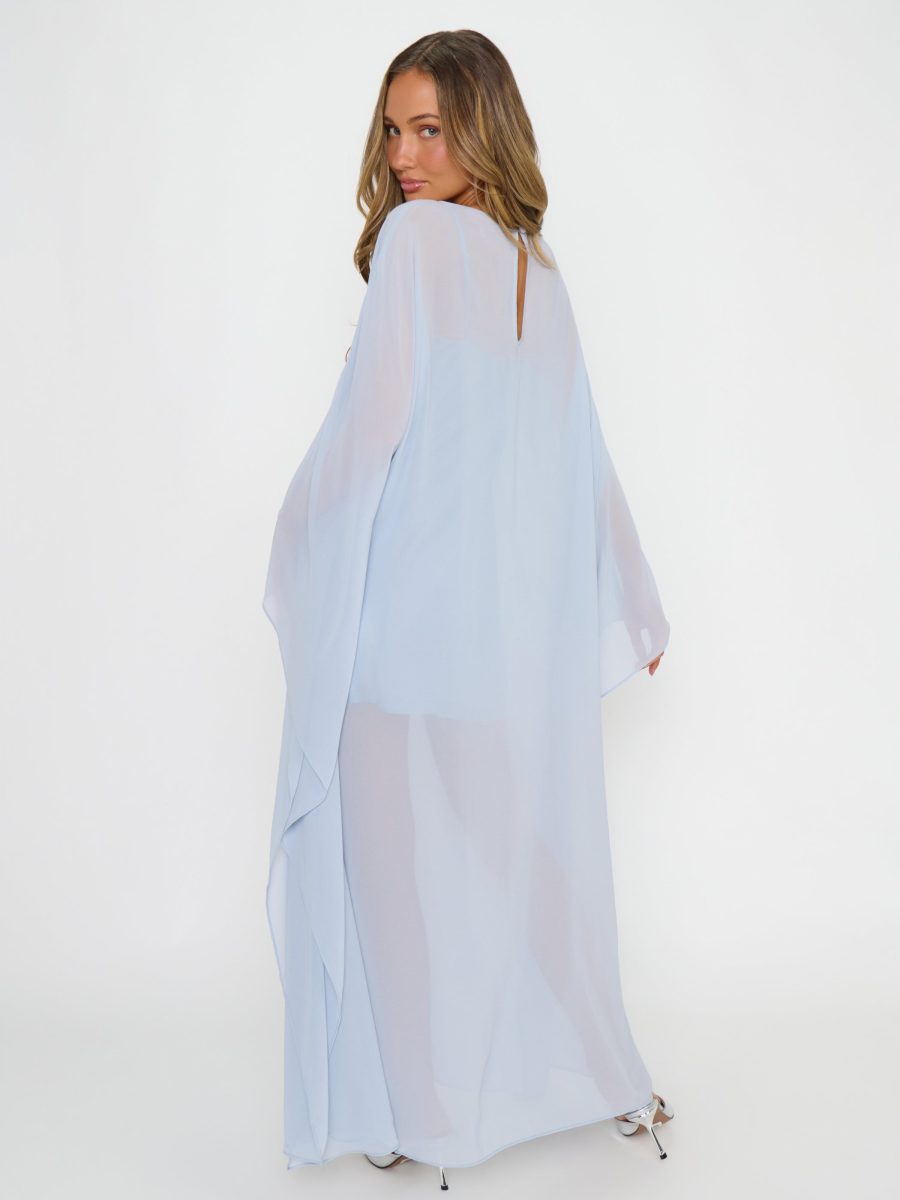 Olsen Maxi Dress ~ Steel Blue Chiffon