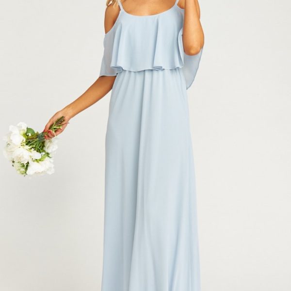 Steel Blue Chiffon