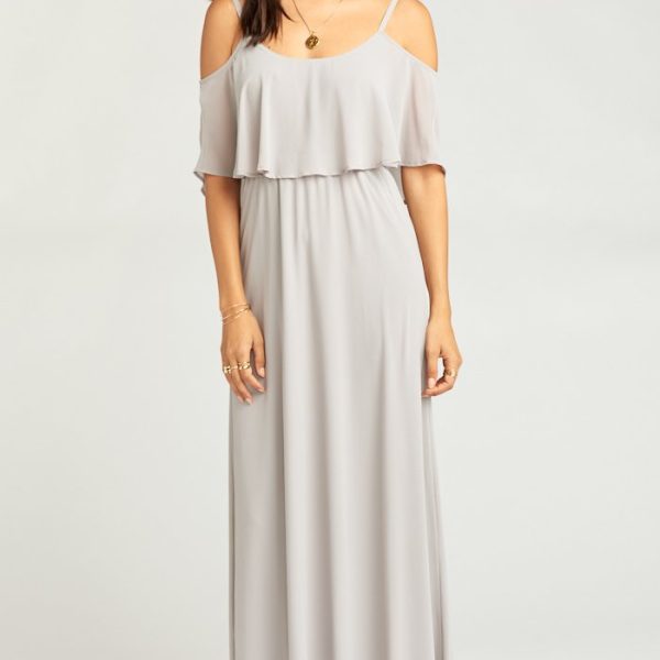 Dove Grey Chiffon