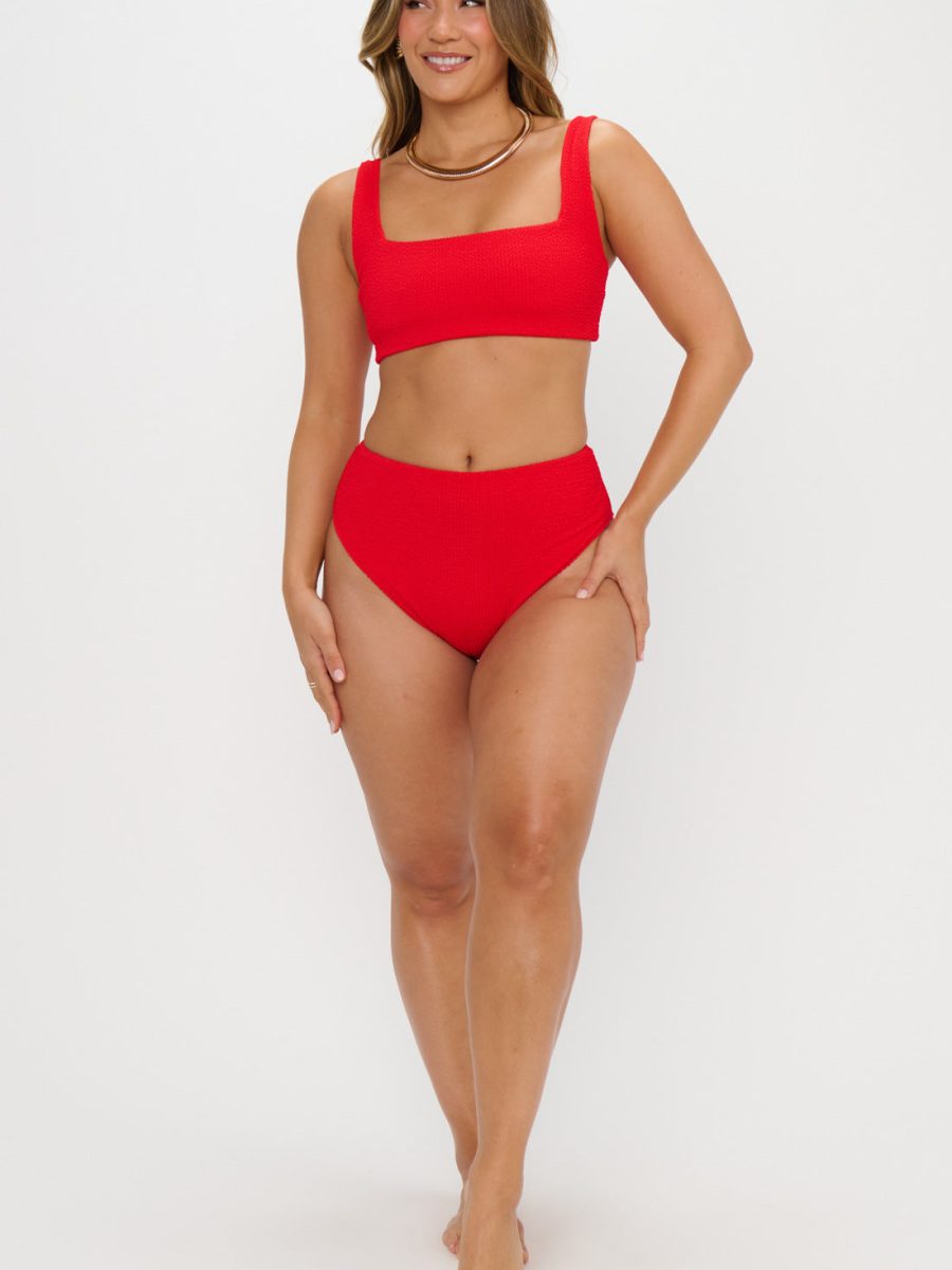 Sail Bottom ~ Hot Tamale Red Scrunch
