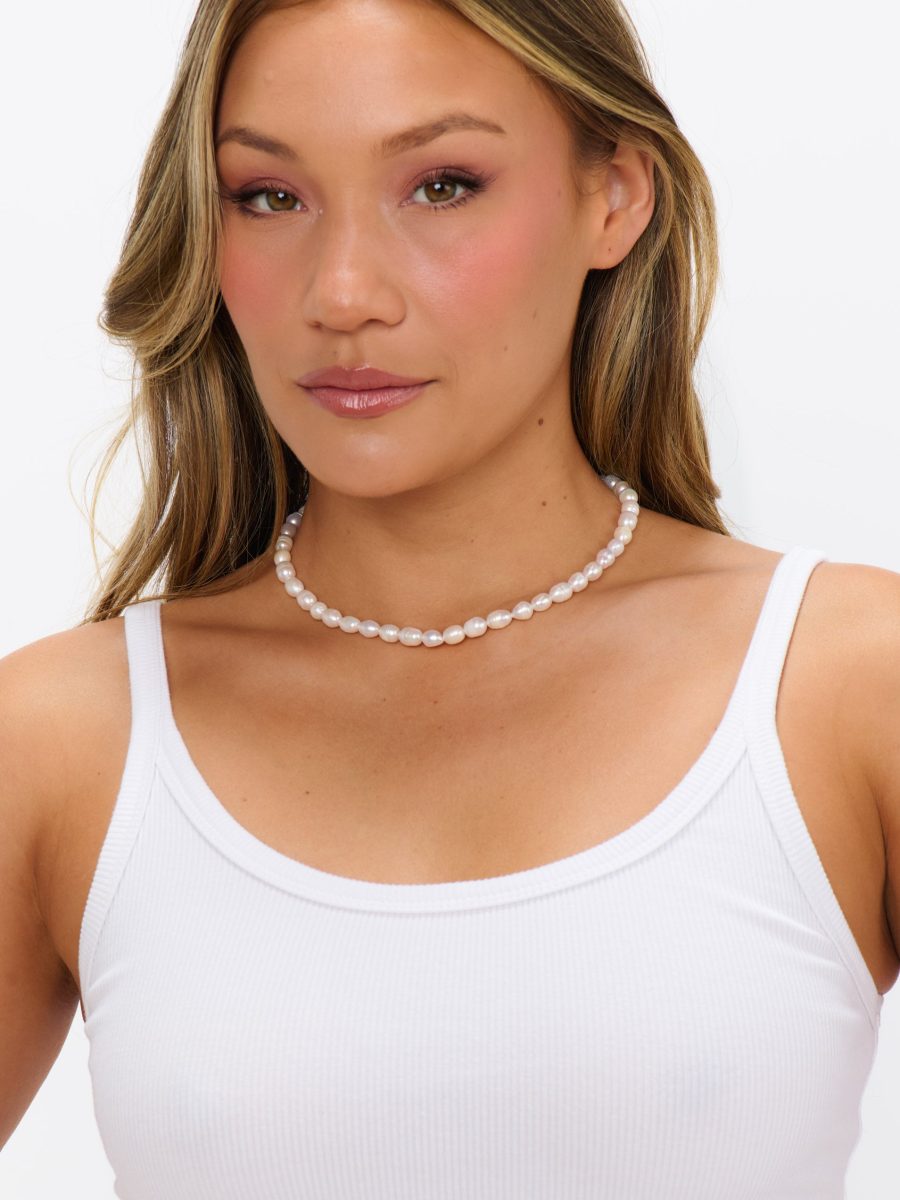 ALV Jewels Perfect Pearl Necklace ~ Ivory