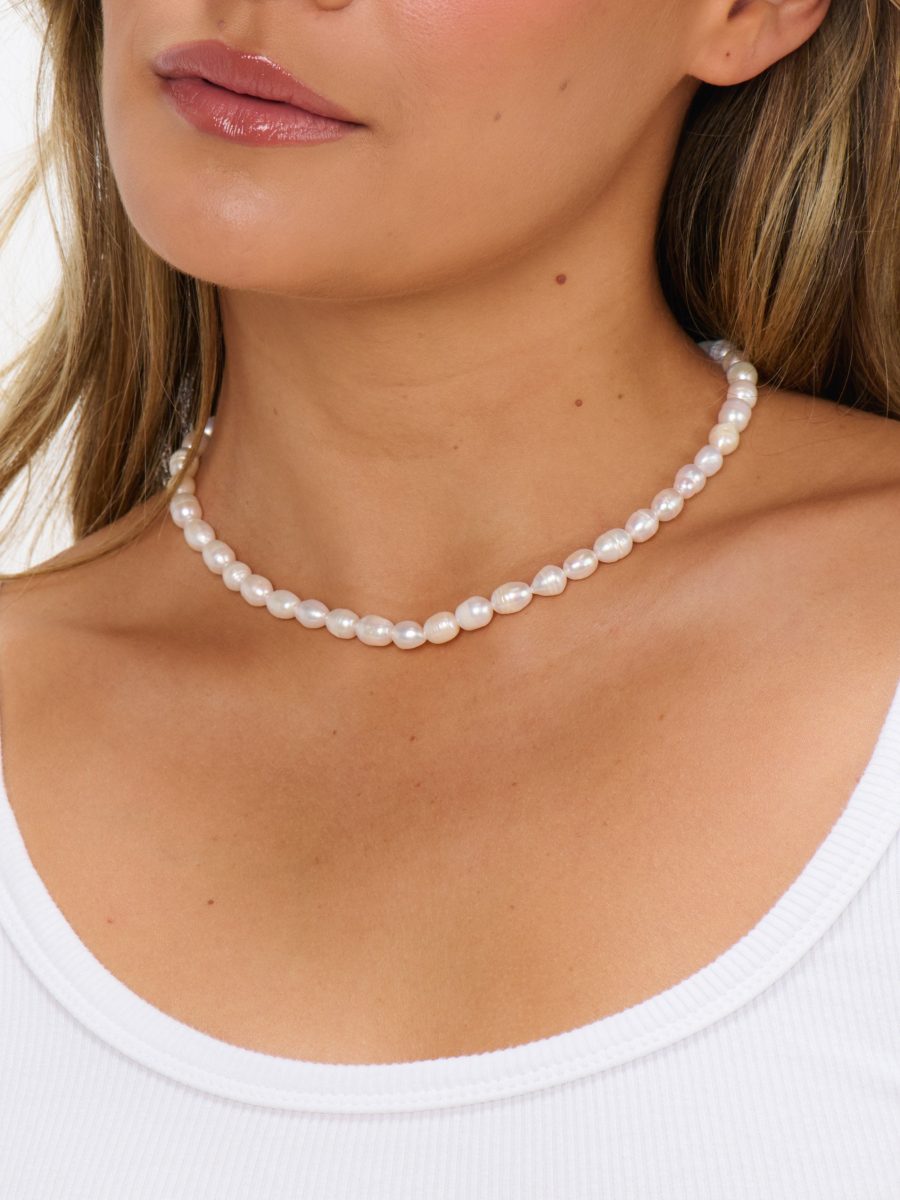 ALV Jewels Perfect Pearl Necklace ~ Ivory