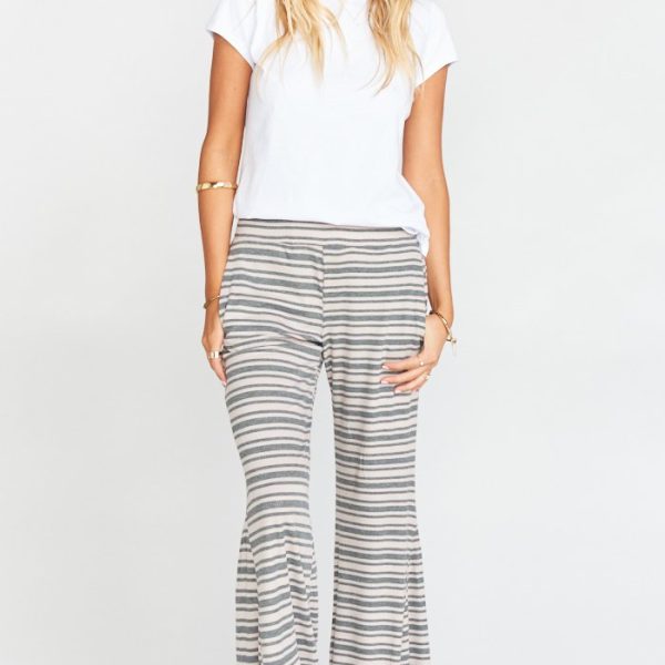 Shadow Stripe Rib Rose & Grey