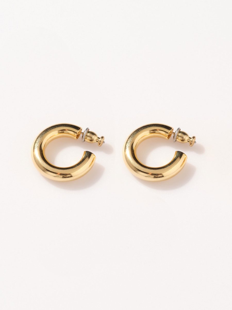 Faithy Jewels Everyday Hoop Earrings ~ 18K Gold Plated