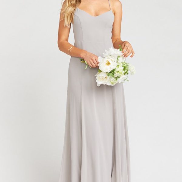 Dove Grey Chiffon