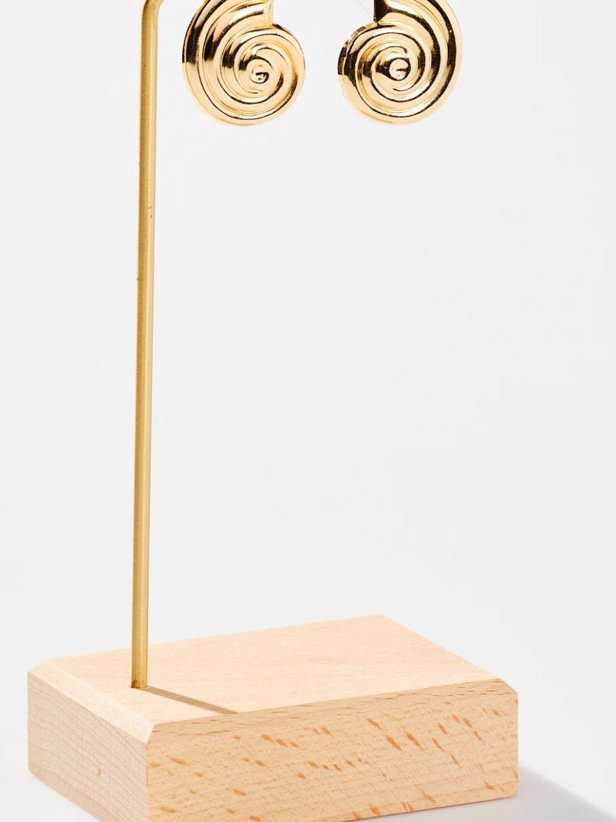 Faithy Jewels Sarah Shell Earrings ~ Gold