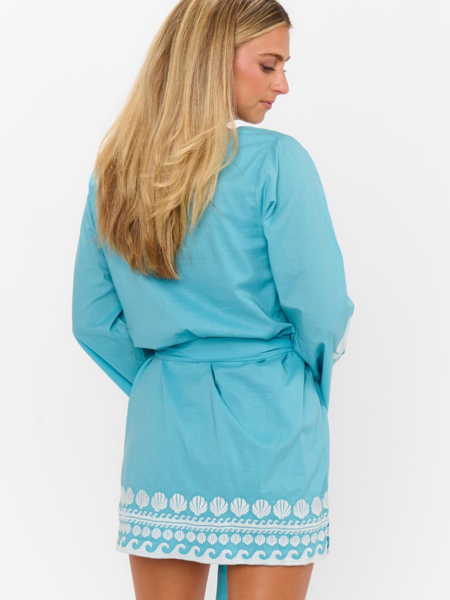 Malia Mini Dress ~ Blue Capri Shells