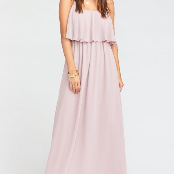 Neutral Mauve Chiffon