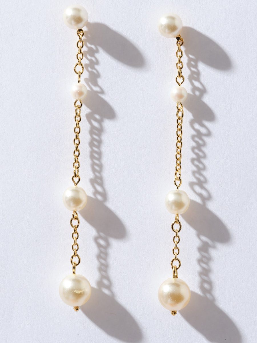 Faithy Jewels Charlotte Earrings ~ Gold/Pearl