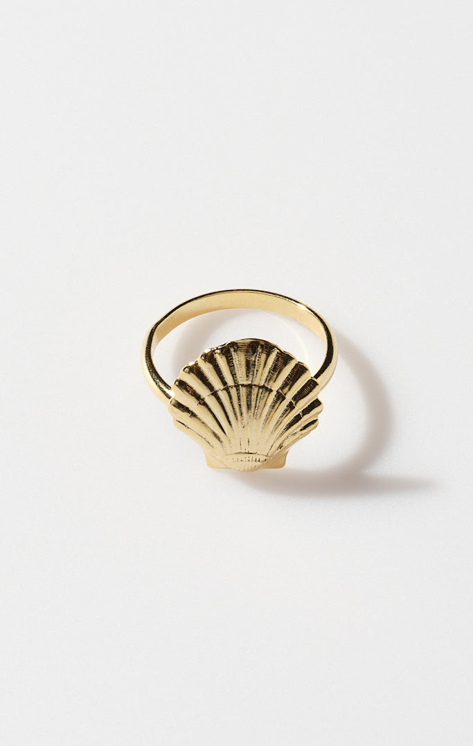 Faithy Jewels Sophie Shell Ring ~ Gold