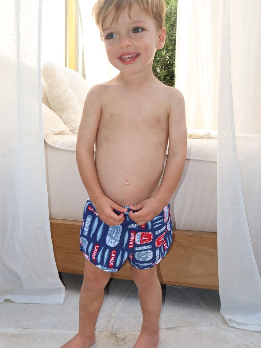Little Beach Bum Trunks ~ Salty Sardines