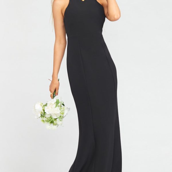 Black Stretch Crepe