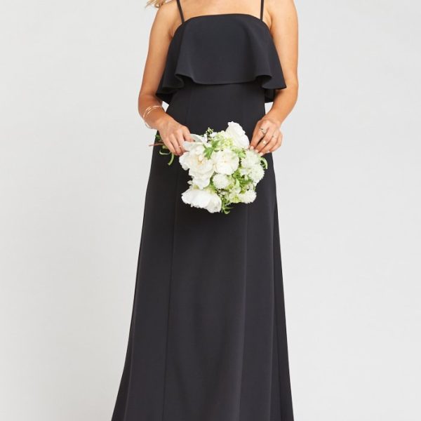 Black Stretch Crepe