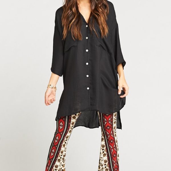 Black Silky Satin