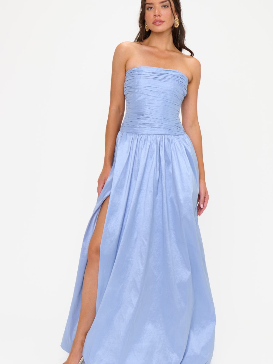 Morgan Maxi Dress ~ Borrowed Blue Taffeta