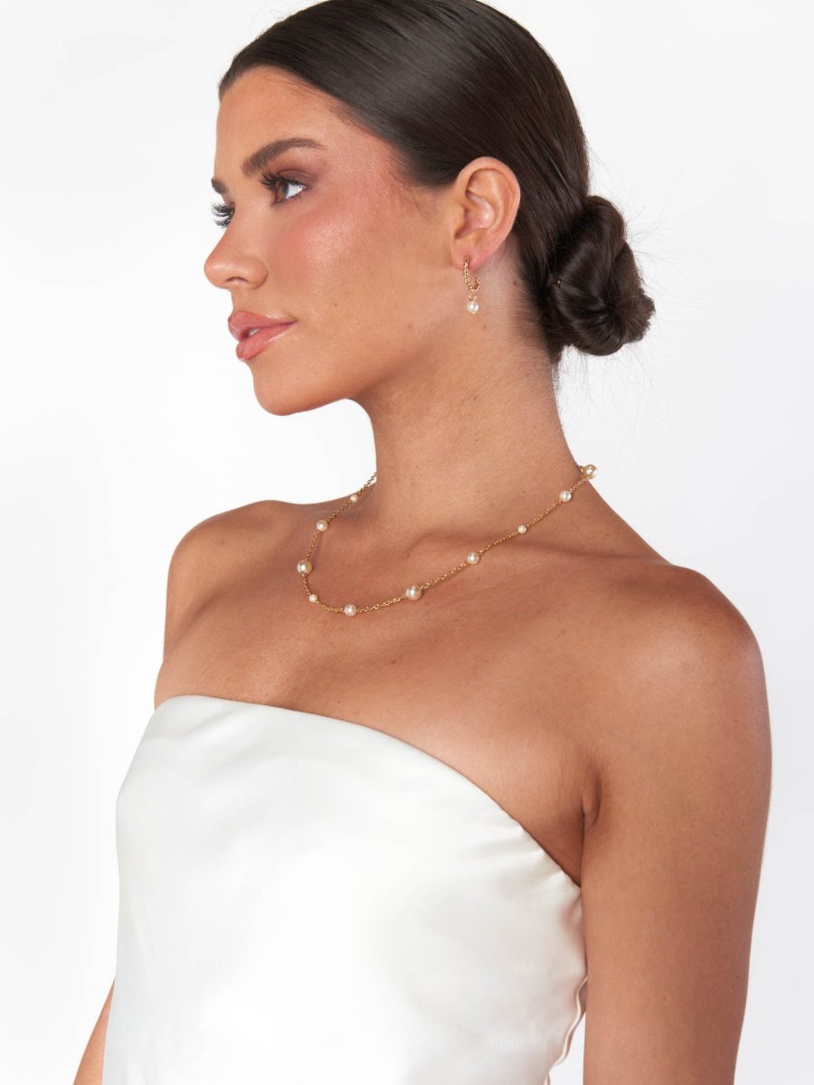 Faithy Jewels Charlotte Necklace ~ Gold/Pearl