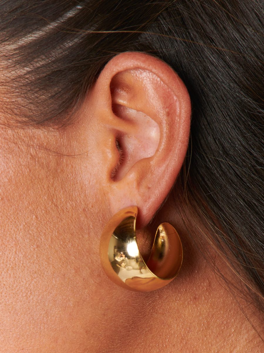 Faithy Jewels Large Lucy Hoop Earrings ~ Gold