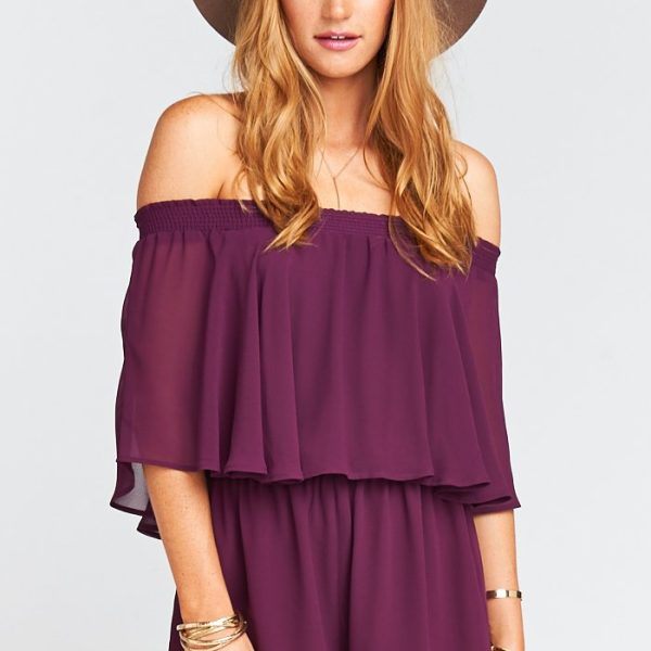 Dark Plum Chiffon