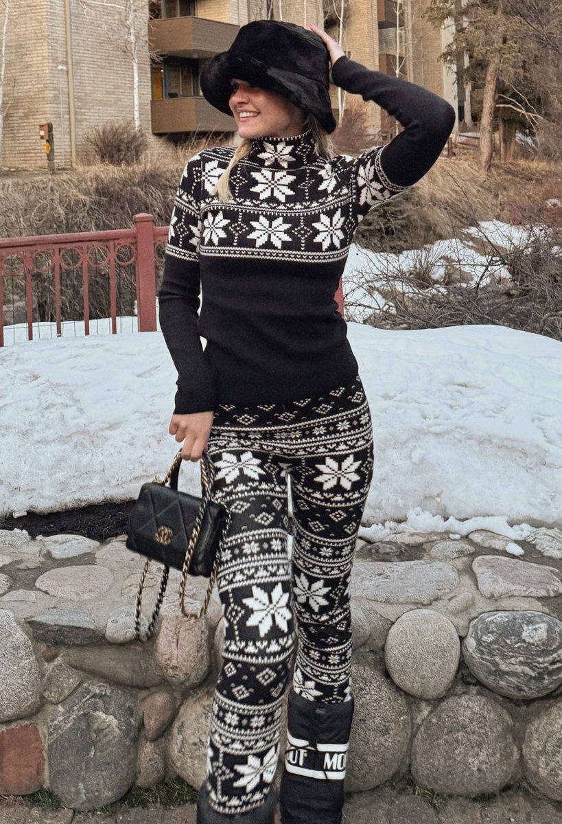 Black Fair Isle Knit