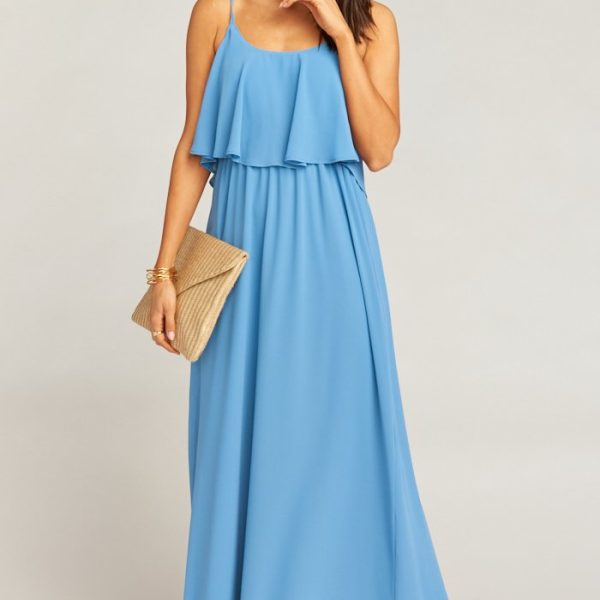 Coastal Blue Chiffon