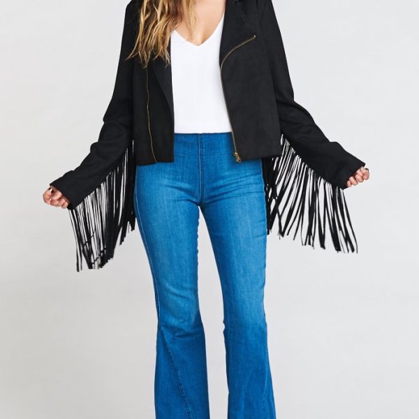 Black Faux Suede