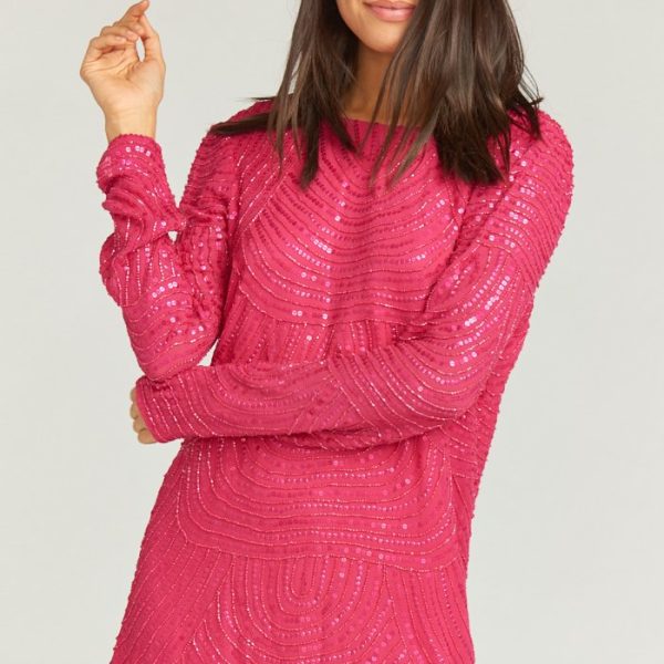 Beaded Sequins Fuchsia
