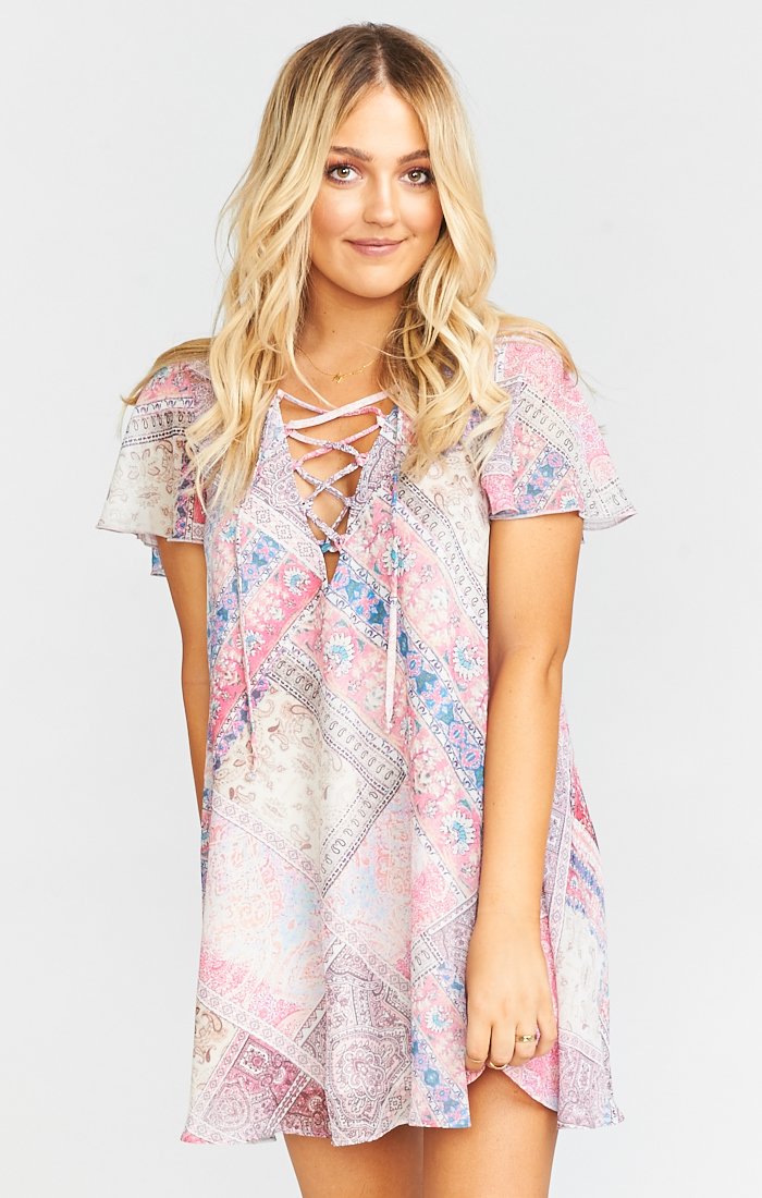 Kylie Lace Up Dress