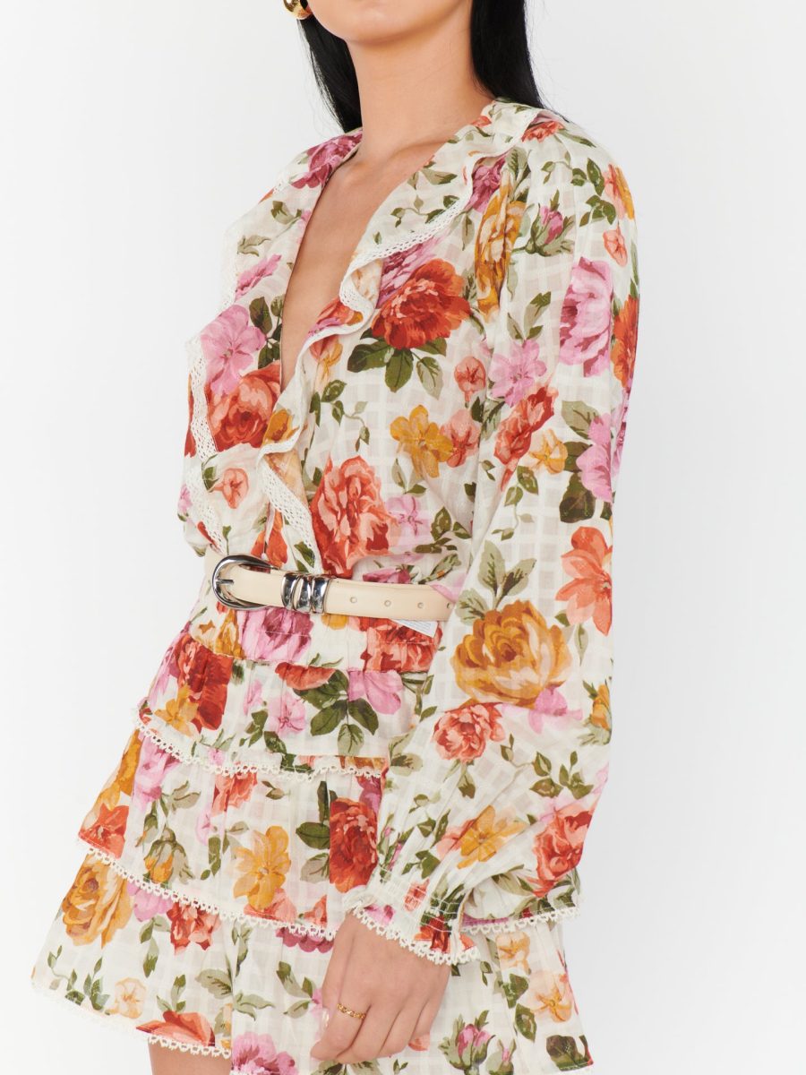 Nat Skort ~ Ivory Hillside Floral
