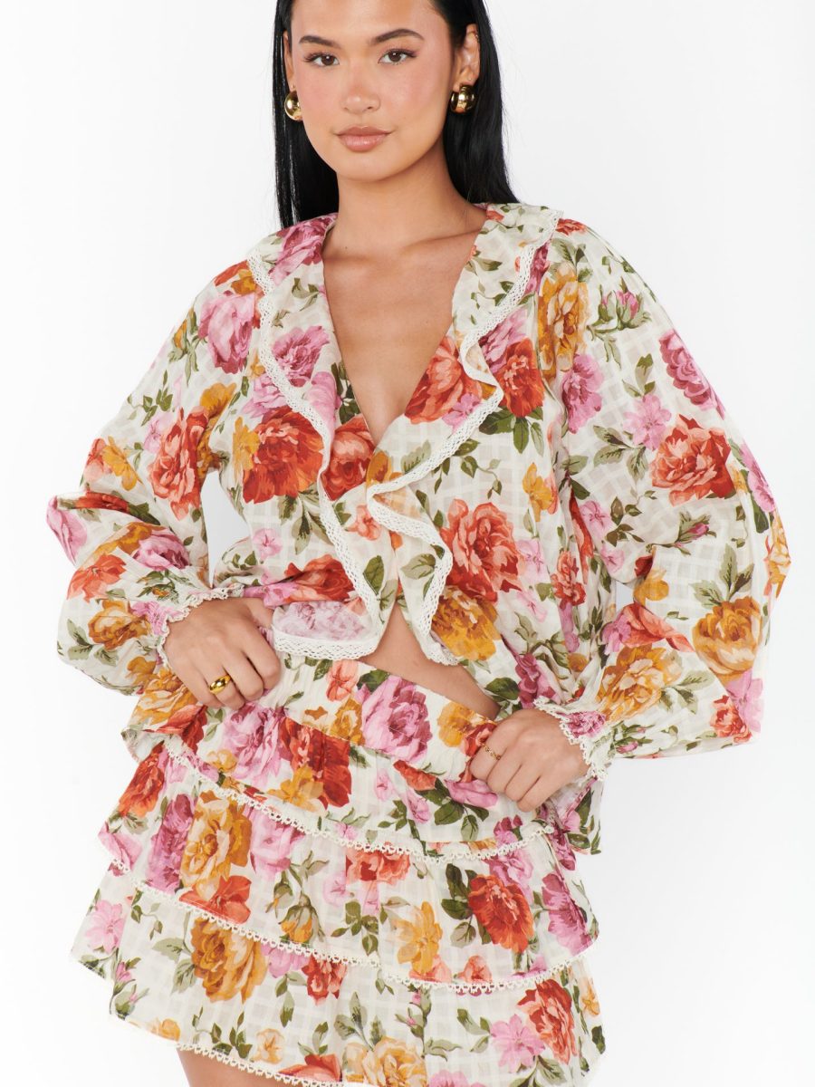 Nat Skort ~ Ivory Hillside Floral
