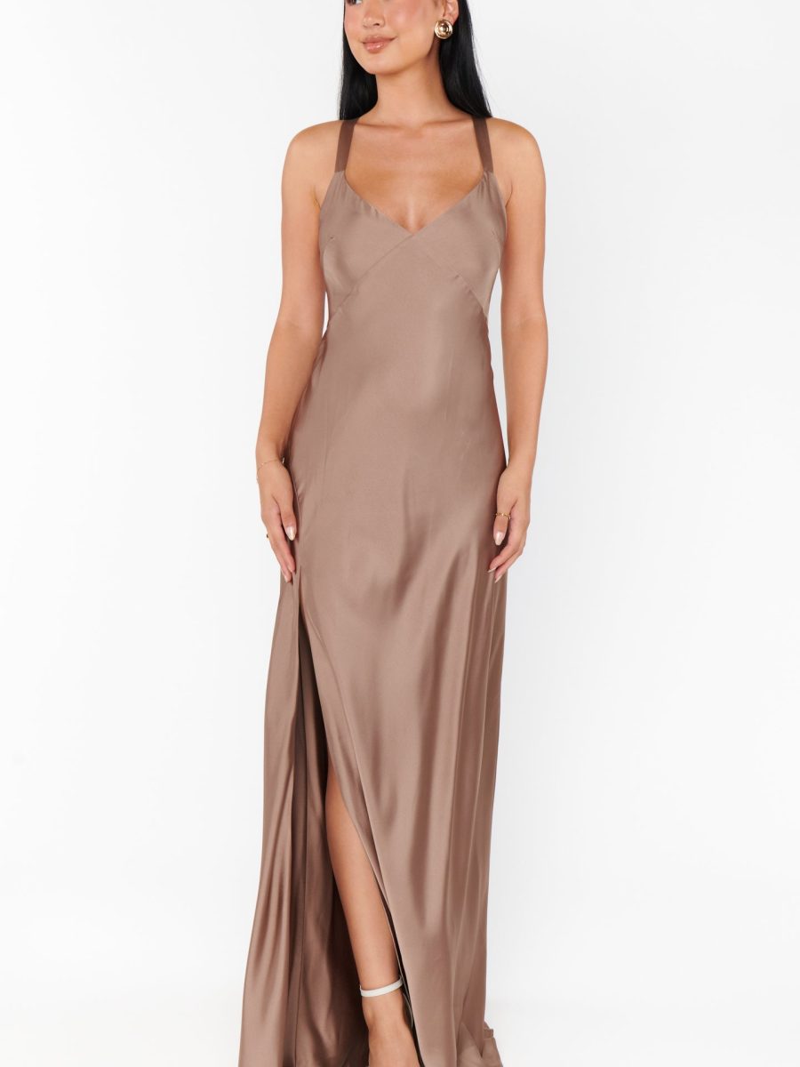 Anderson Maxi Dress ~ Dune Luxe Satin
