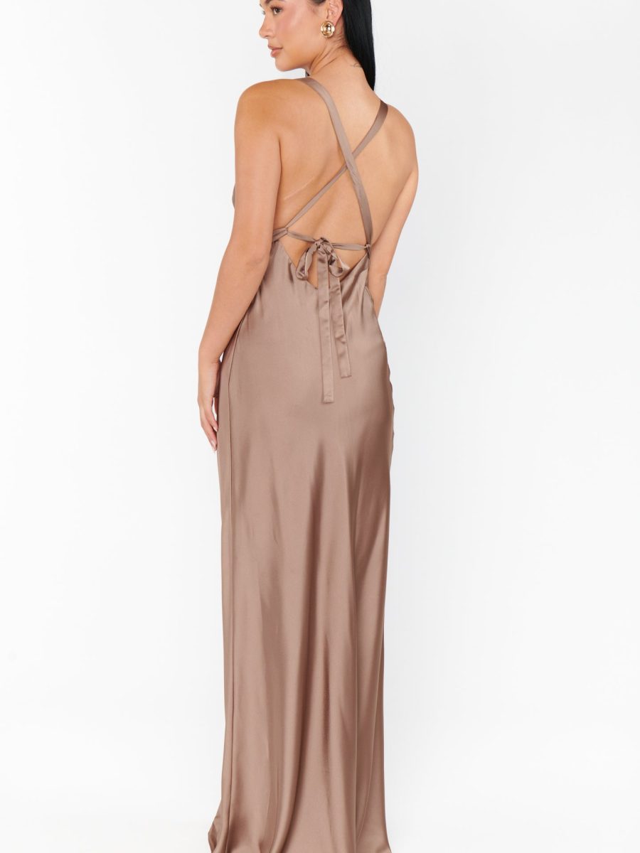 Anderson Maxi Dress ~ Dune Luxe Satin